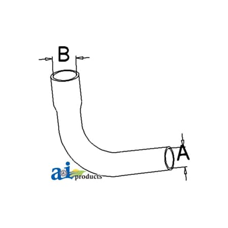 A & I Products Radiator Hose, Bottom 10" x5" x7" A-1694711M3